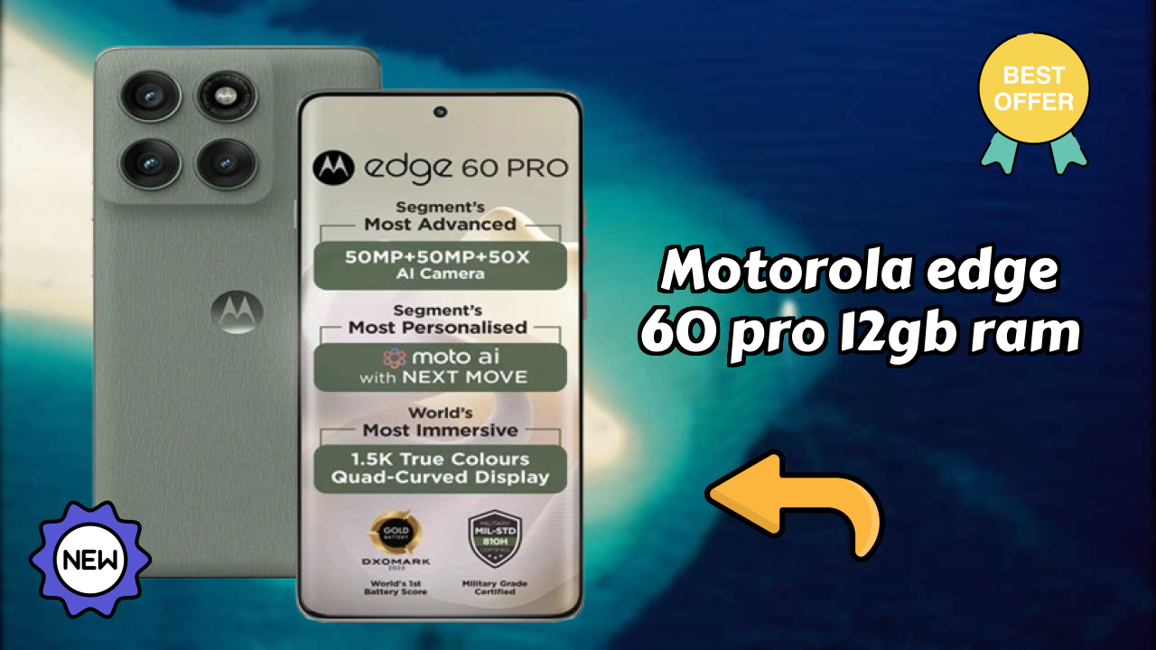 Motorola Edge 60 Pro 12GB RAM Performance: MediaTek Dimensity 8350 Extreme Edition Speed Review